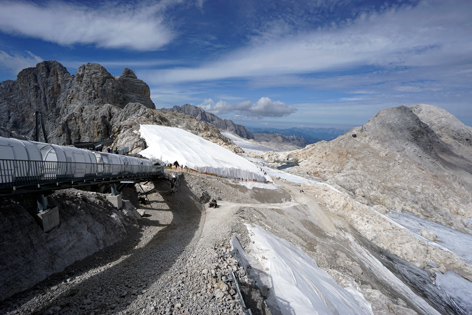 Schladminger Gletscher, Hallstäter Gletscher, Geltscherzustand 2025