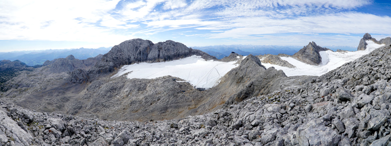 Schladminger und Hallstätter Gletscher 2025. Gletscherzustandsbericht, Gletscherbericht. ANISA, Verein für alpine Forschung. Dachsteingebirge, Dachstein