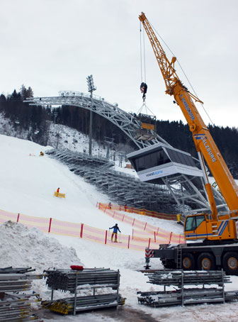 Tribühnenbau, Ski-WM-Schladming 2013